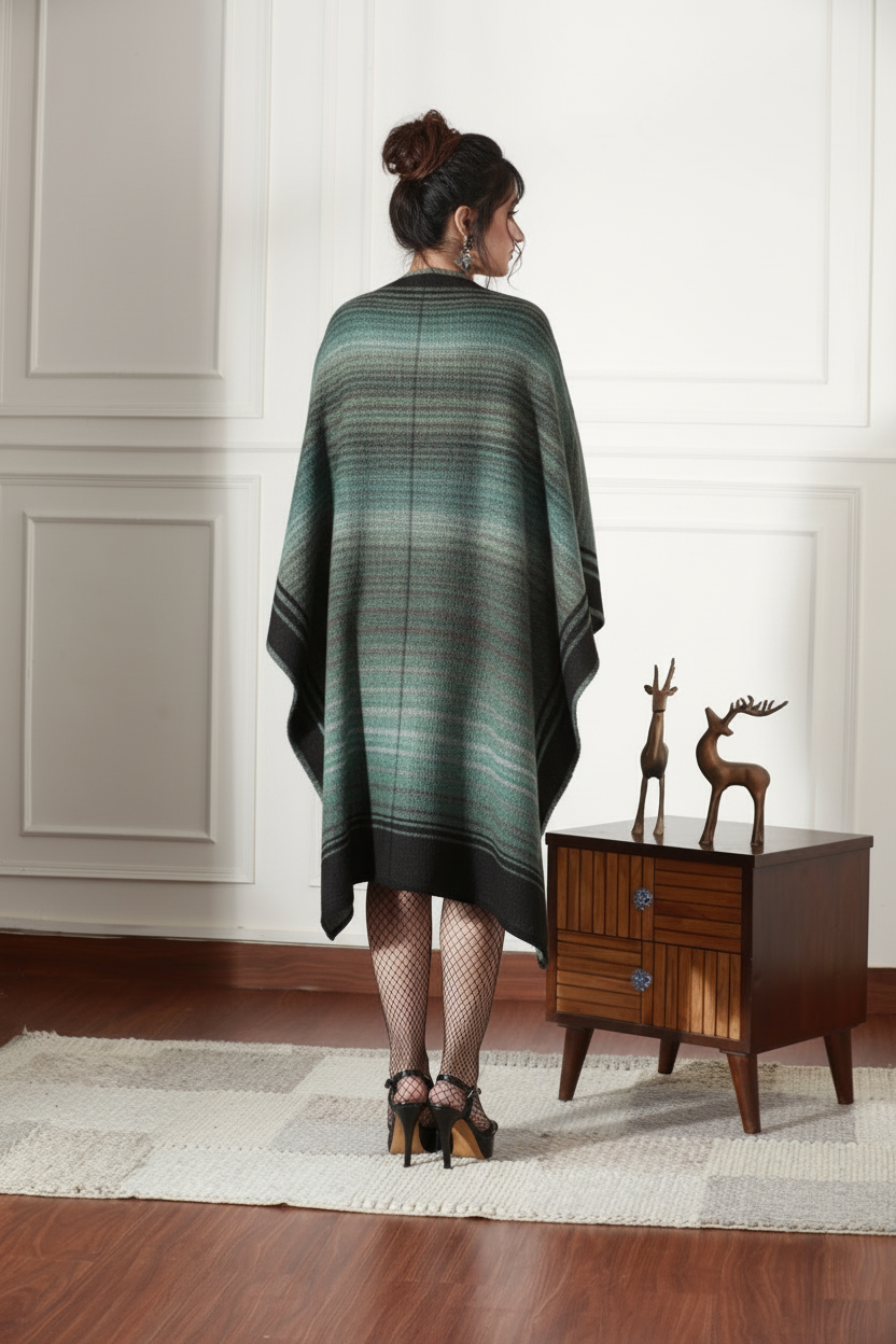 Black Emerald Reversible Cape