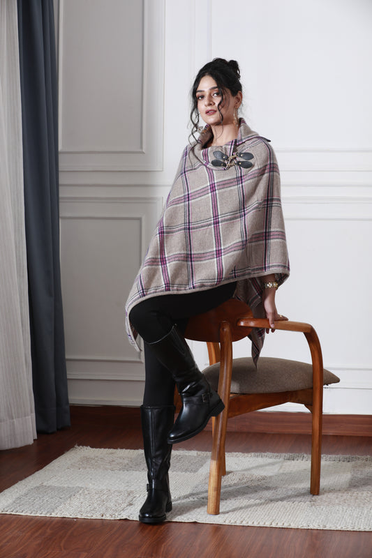 Misty Lattice Charm Poncho