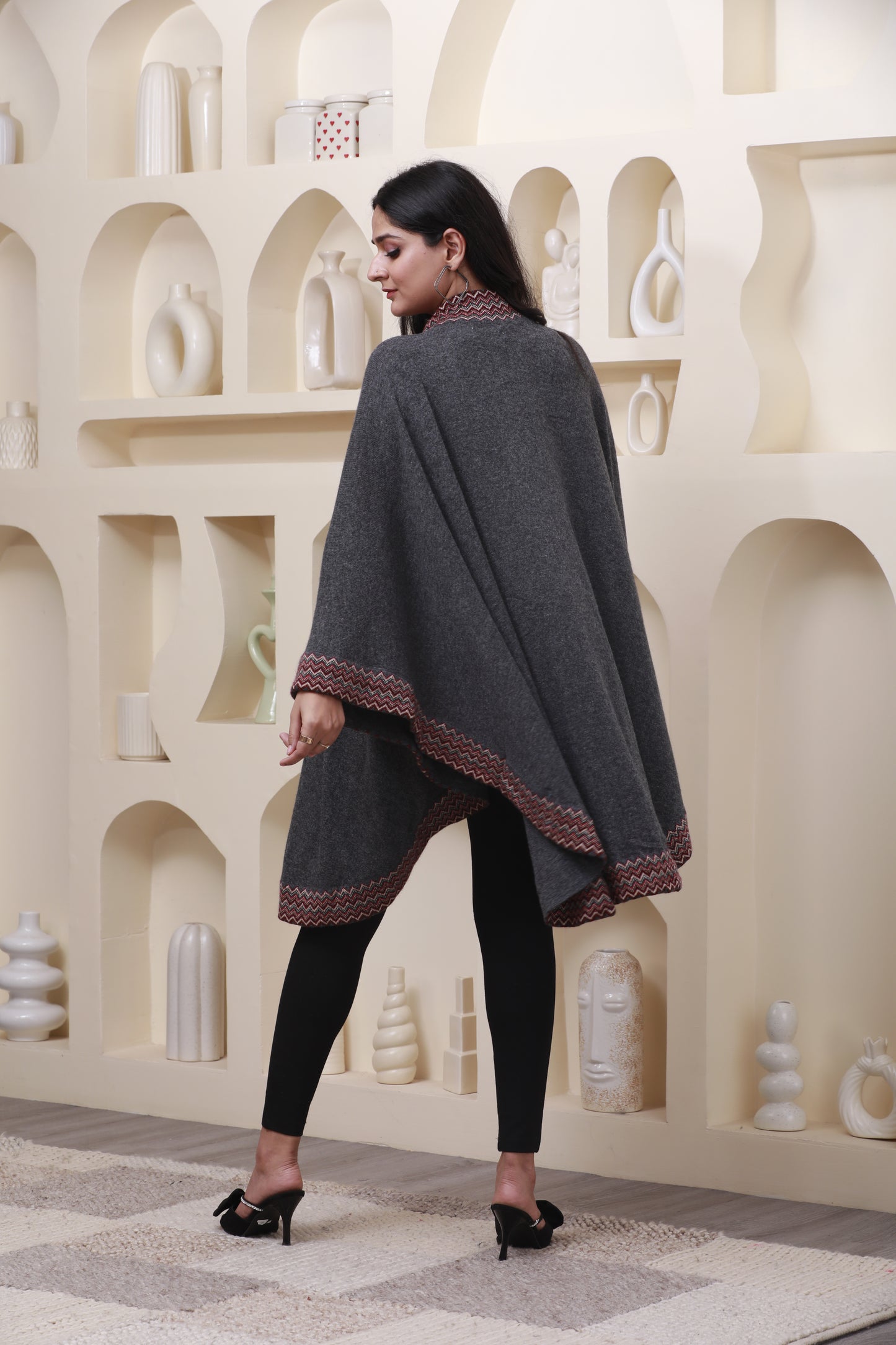 Terra Loom Wave Cape-Poncho