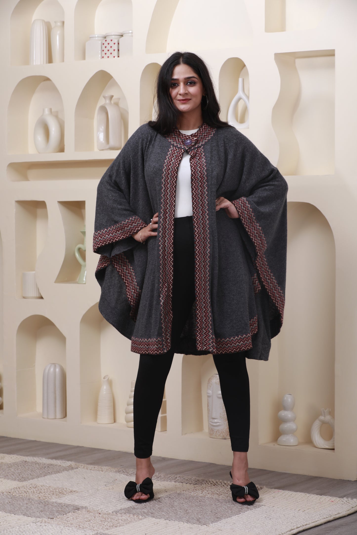 Terra Loom Wave Cape-Poncho