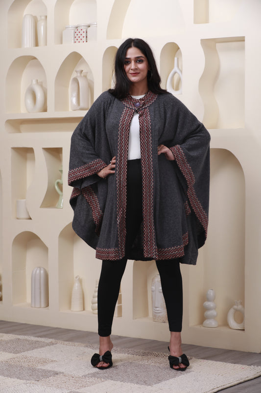 Terra Loom Wave Cape-Poncho